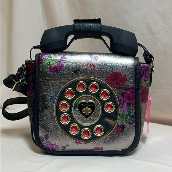 betsey johnson rotary phone purse